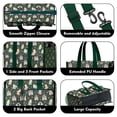 thumbnail image 3 of Teacher Tote Bag,Dark Green Princess Castle Rainbow Pattern Teacher Utility Tote Bag,Large Work Tote Bags for Women with Multiple Pockets,Top Zipper Closure,13.8x10.6x6.7 Inch, 3 of 5