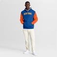 thumbnail image 3 of Men's Fanatics  Blue/Orange New York Knicks Half Court Shot Clock Fastbreak Hoodie, 3 of 5
