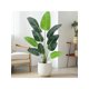 thumbnail image 3 of 5ft 2-piece set of green artificial bird of paradise plants para indoor home, sala de estar, y oficina decoration, 3 of 10