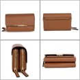 thumbnail image 6 of UTO Womens Small Crossbody Purses PU Leather Cellphone Bags Ladies Clutch Shoulder Handbags Wallet Purse(Brown), 6 of 7