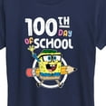 thumbnail image 3 of SpongeBob SquarePants - 100th Day Of School - Women's Short Sleeve Graphic T-Shirt, 3 of 6