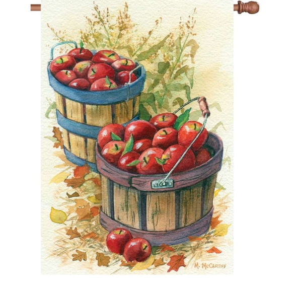 Premier House Size Flag - Apple Baskets
