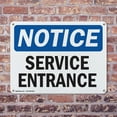 thumbnail image 4 of (2 Pack) Service Entrance OSHA Notice Sign 18 Inch X 12 Inch Indoor / Outdoor Rust-Free Aluminum Metal Signs for Workplace, Workshop, and Construction Site, Made in the USA, 4 of 8