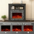thumbnail image 6 of LIGHTINN 40" Freestanding Electric Fireplace With Mantel for Small to Medium Space, Overheat Protection & 3D Flame Effect with Remote Control, Black, 6 of 9