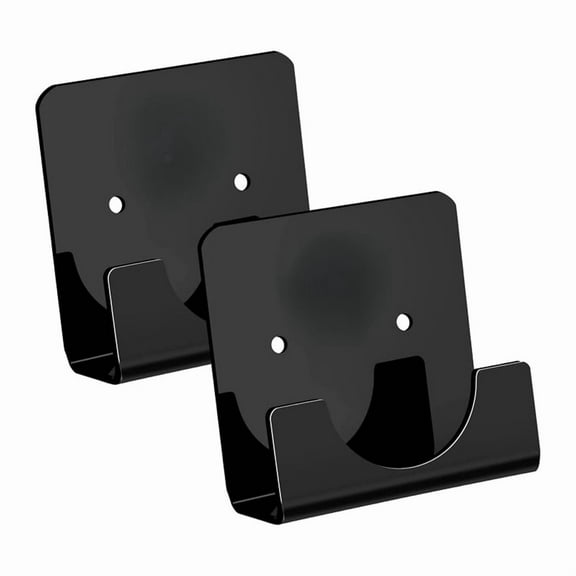 2 Piece Acrylic Bath Shower Curtain Pole Holder for the Wall Rod Retainer Square Mount Holder,A