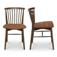 thumbnail image 3 of Moe's Home Collection Marley Dining chair Set of Two Wood Brown, 3 of 7