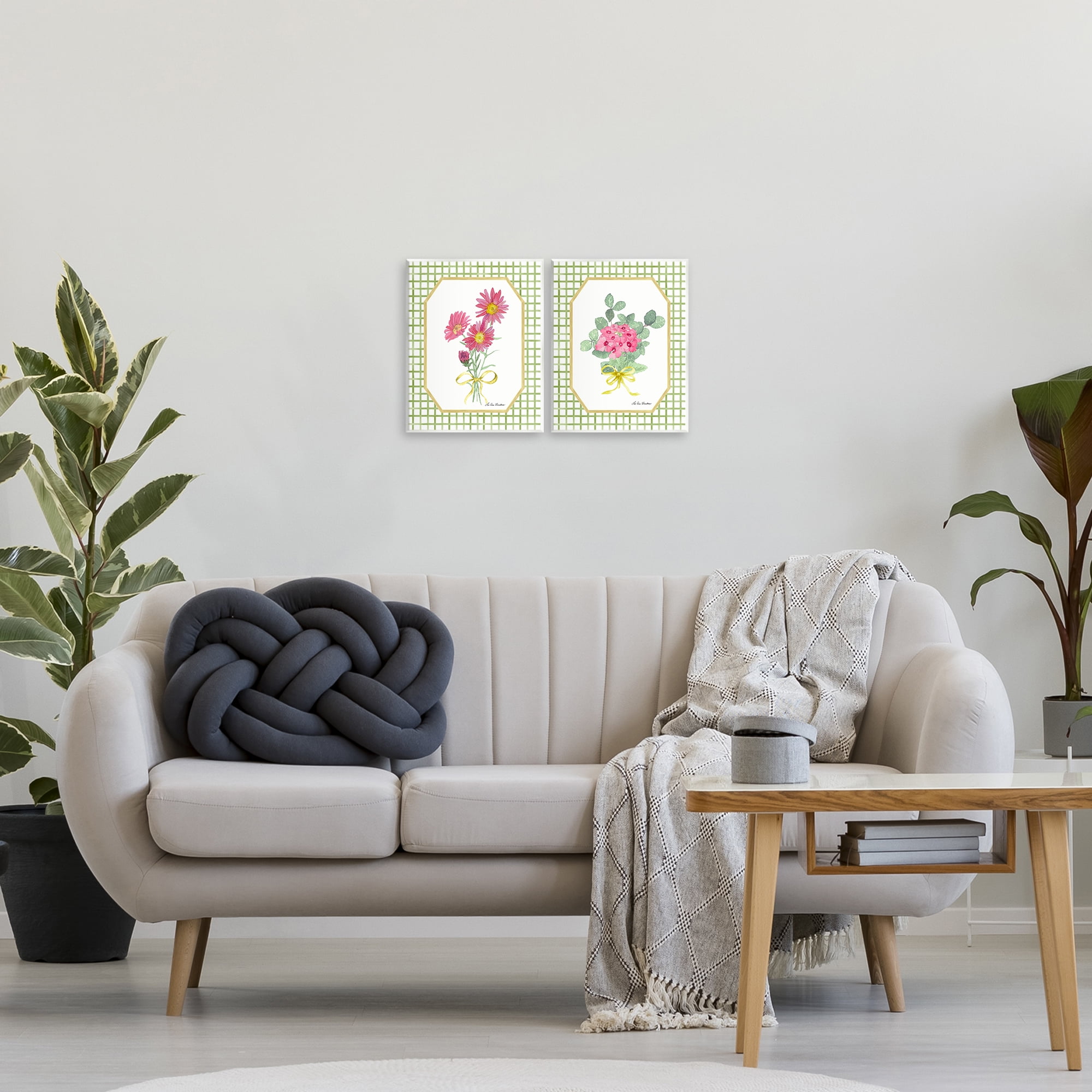 Cottage Botanical Story 2 Piece Wall Plaque Art Set, design by Lee Ann Sanders