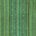 thumbnail image 1 of Ahgly Company Indoor Square Abstract Turquoise Blue Modern Area Rugs, 3' Square, 1 of 4