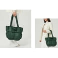 thumbnail image 3 of LHSHID Chic Grid Puffer Down Quilted Tote Bag for Women Lady Trendy Large Shoulder Bag Top Handle Bag, 3 of 6