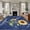 Blue, variant on 2x3 Ft Entryway Area Rug, You Are My Sunshine Kitchen Rug Runner Washable Floor Mat, Yellow Sunflowers Cute Bees Heart Grey Non Slip Indoor Door Mat Throw Carpet for Bathroom Living Room Bedroom