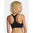 thumbnail image 2 of No Boundaries Cotton Stretch Ribbed Racerback Bralette, Women's XS-3XL, 2 of 3