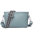 thumbnail image 3 of Bolsos de mano de lujo con correa ancha para el hombro, bolsos de diseñador para mujer, elegantes bolsos de hombro tipo bandolera de piel de vaca 100 % auténtica, 3 of 5