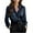 Navy, variant on Button down Shirts for Women Trendy Long Sleeve Collared Solid Color Business Casual Tops Loose Work Blouses(Coffee,XX-Large)