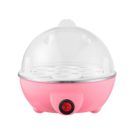 

Electric Egg Boilers Cooking Supplies Multifunctional Auto Shut Off Kitchen Utensil Visible Portable Egg Cooker for Dormitory Breakfast Tier Pink