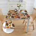 thumbnail image 2 of HAOXIT Square Tablecloth,Stain Wrinkle Resistant Washable Print,for Kitchen Camping Dining () 52*52, 2 of 8