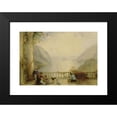 thumbnail image 2 of Thomas Creswick 14x11 Black Modern Framed Museum Art Print Titled - Figures on a Balcony, Probably at Westpoint (ca. 1843), 2 of 5