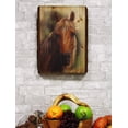thumbnail image 5 of Ebros Rustic Stallion Horse Bust Print Canvas On Wooden Frame 16" H by 12.5"W, 5 of 5