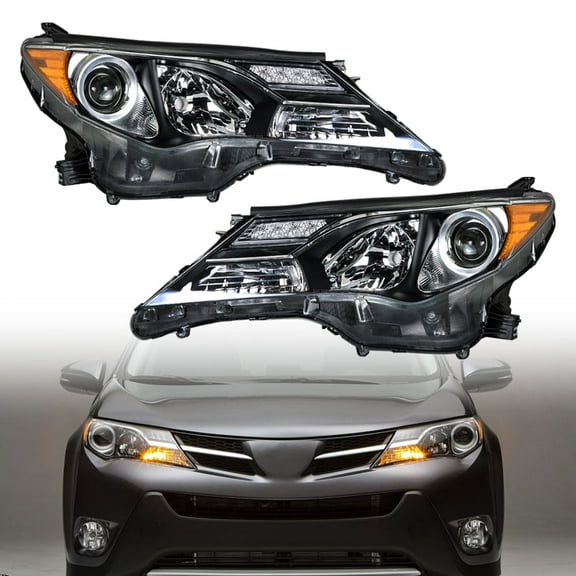 Labwork Headlights Replacement for 2013 2014 2015 Toyota RAV4 Headlights Pair Left Right Side(Passenger Driver Side)