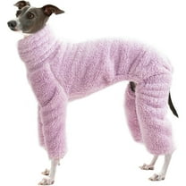 HQREA Winter Italian Greyhound Pajamas Fleece Warm Dog Jumpsuit Pet Sweater for Whippet