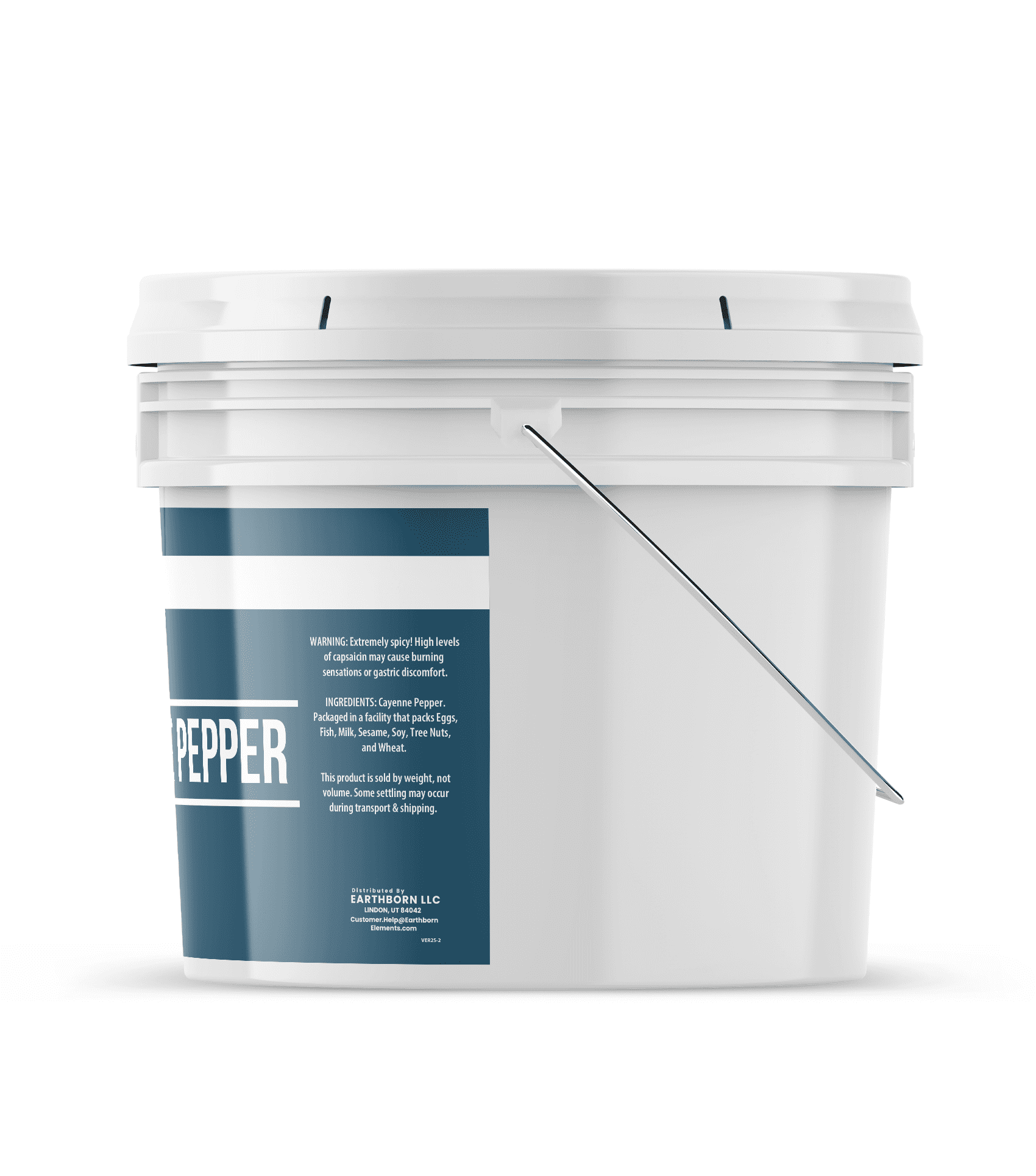 Earthborn Elements Cayenne Pepper, 2 Gallon Bucket, Spicy Flavor, Ground Red Pepper