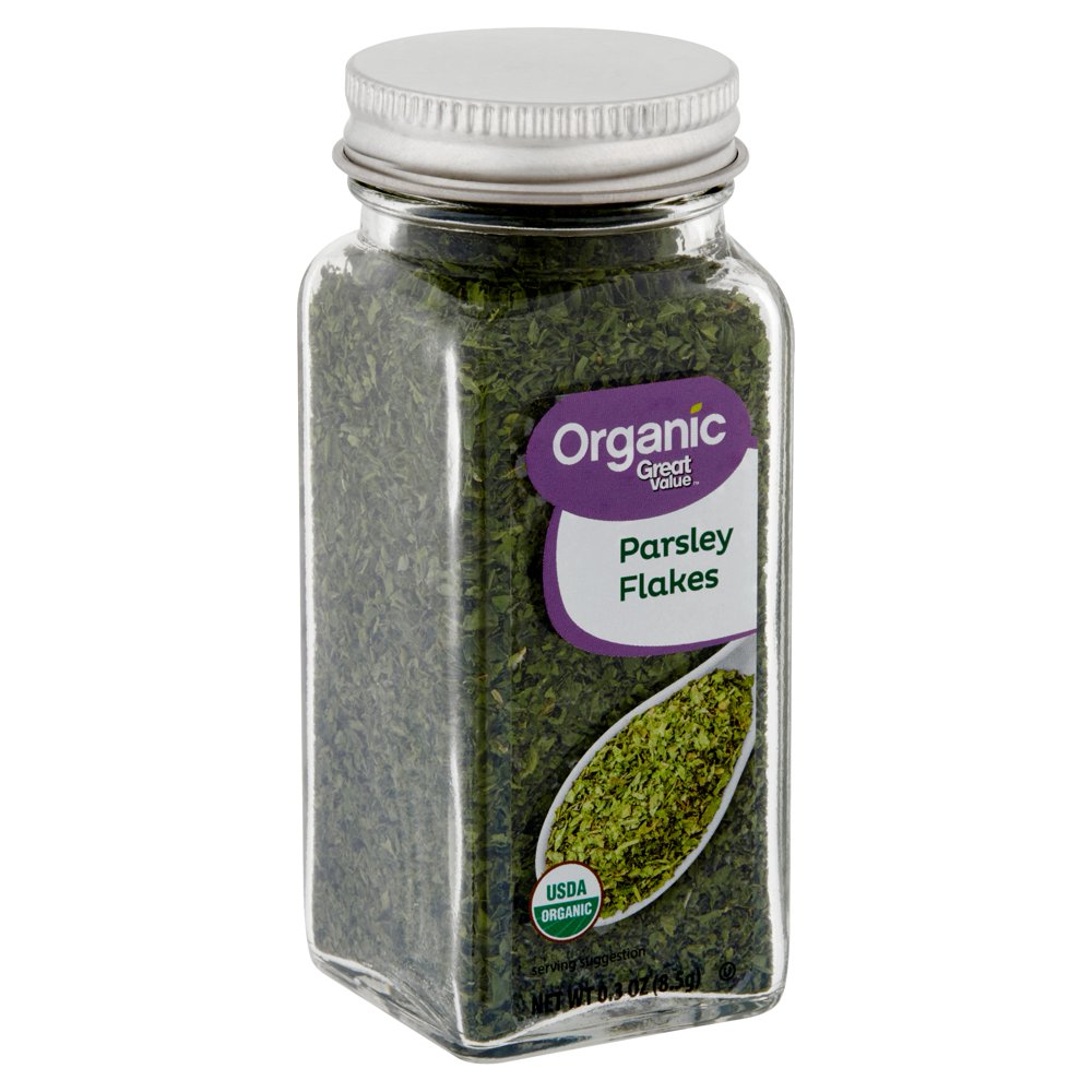 Great Value Organic Parsley Flakes, 0.3 oz