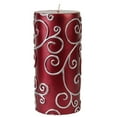 thumbnail image 5 of Jeco CPZ-069 3 x 6 in. Scroll Pillar Candle, White, 5 of 5