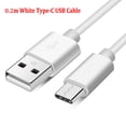 thumbnail image 1 of For Samsung Galaxy A52 S20 FE Note 20 Ultra Plus A51 A71 A21S QC 3.0 Mobile Phone Charger USB Fast Wall Adapter USB Type-c Cable 0.2m For Type-c USB, 1 of 6