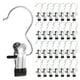 thumbnail image 1 of Uxcell 150Pcs Perchas para Botas para Closet, Ganchos de Lavandería de Acero Inoxidable con Clips Portátiles, Negros, 1 of 6
