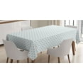 thumbnail image 1 of Anchor Tablecloth, Blue Small Vivids Pattern Cartoon Style Transportation Vessel Oceanic Life, Rectangle Satin Table Cover Accent for Dining Room and Kitchen, 60" X 90", Sky Blue White, by Ambesonne, 1 of 2