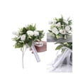 thumbnail image 4 of Beautiful White Foamflower Bridal Bouquet Artificial Flowers Wedding Flower Arrangement Perfect for Bridal Decor, 4 of 11