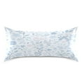 thumbnail image 3 of Blue Floral Pattern Queen Size Pillowcase Silky Smooth Finish Anti Wrinkle Design Easy Envelope Closure 20x30in, 3 of 9