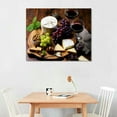thumbnail image 2 of Nawypu Kitchen Picture Wall Decor Colorful Fruit Canvas Painting Food on Vintage Wooden Wall Art for Home Decoration Ready Easy to Hang 20 x 16in, 2 of 4