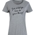thumbnail image 3 of Instant Message - God, I Let Go. Now Do Your Thing - Women's Sleeveless Shift Dress, 3 of 7