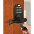 thumbnail image 1 of MiLocks XKL-02OB Digital Lever Handle Door Lock with Keyless Entry via Remote Control and Keypad Code for Interior Doors, Oil Rubbed Bronze, 1 of 1