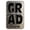Congrats Grad, variant on Your Future Looks Bright Tin Gift Card Holder, Black and Gold, Graduation by Way To Celebrate