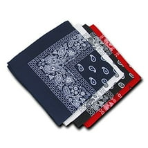 Genluna Assorted Paisley Cowboy Bandanas