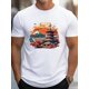 thumbnail image 1 of [Cotton Vintage Landscape Tee] Pure Cotton G500 Vintage Japanese Landscape Men's T-shirt - Comfort Fit, 1 of 4