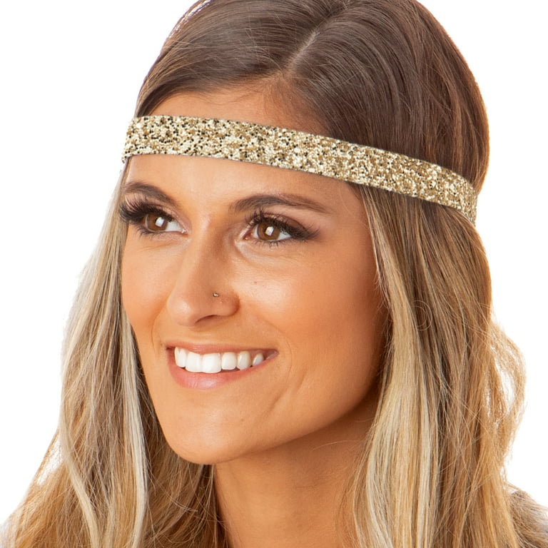 Adjustable No Slip Rhinestone Headband