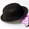 thumbnail image 4 of Sombrero bombín negro, sombrero de mago, accesorio de disfraz para hombre, fiesta de disfraces para adultos, 4 of 5