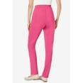 thumbnail image 3 of Woman Within Women's Plus Size The Hassle-Free Elastic-Waist Soft Knit Pant, 3 of 6