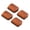 square brown, variant on 4 Pack Stackable Furniture Lifters for Sofa Bed Table Legs, Adjustable Height, Anti-Slip Base, Easy Assembly