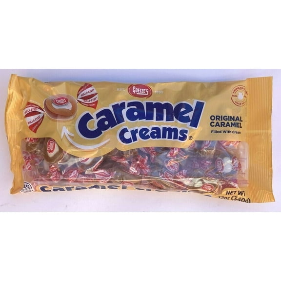 Goetze's Original Vanilla Caramel Creams - 1 Pack - 12oz Bag - FREE SHIPPING