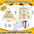 thumbnail image 2 of 2 Pieces Stacking Peg Board Set Toy Wooden Triangle Peg Games Peg Triangle Game Wooden Baseball Dice Board Game Stack It Peg Game Skill Occupational Therapy Toys for Gaming Parties, 2 of 7