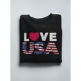thumbnail image 3 of Love Usa Broken Flag Design Sweatshirt Men -Image by Shutterstock, Male Medium, 3 of 4