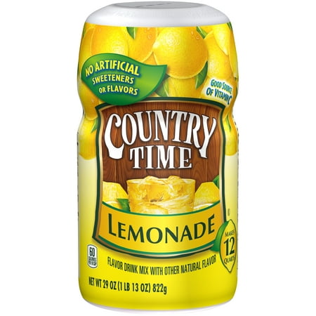 (2 Pack) Country Time Lemonade Drink Mix, 29 oz (Best Tasting Mixed Drinks)