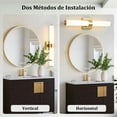 thumbnail image 7 of KAISITE Modern 1-Light Dimmable LED Bathroom Vanity Light, Waterproof Lamps for Bathroom, Acrylic Lampshade, 7 of 7