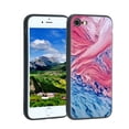 thumbnail image 1 of Compatible with iPhone SE 2020 Phone Case, Blue-Marble-92 Case Silicone Protective for Teen Girl Boy Case for iPhone SE 2020, 1 of 1