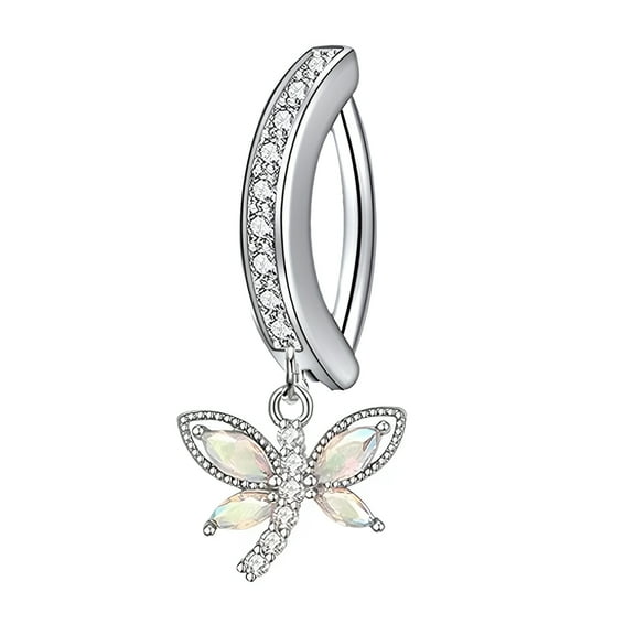 DESIGNICE Belly Button Ring,Copper Surgical Steel Belly Button Rings,4g Piercing Jewelry