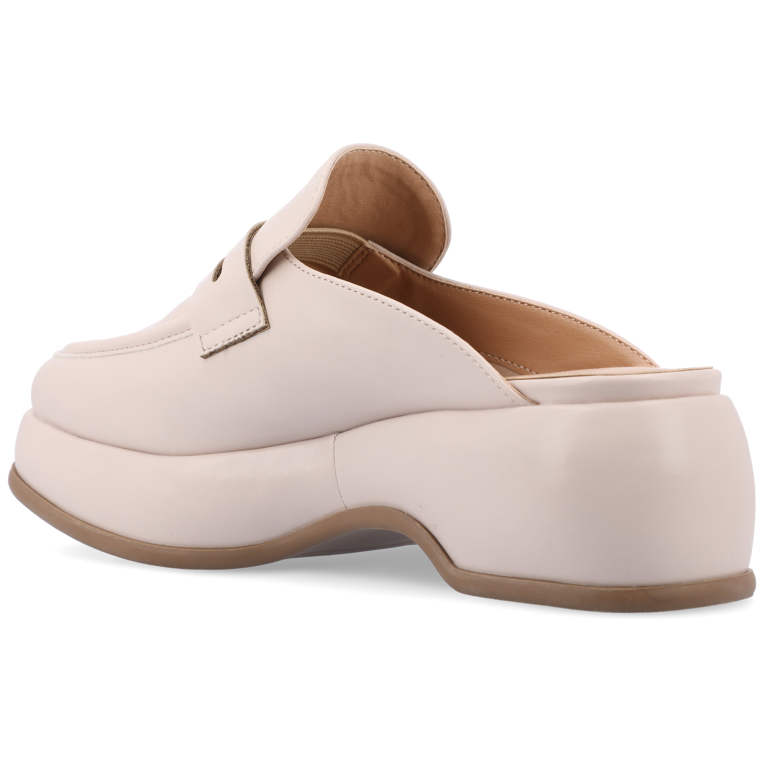 Journee Womens Antonina Slip On Mule Platform Loafer