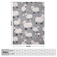thumbnail image 4 of COMIO  Blanket Cute Sheep Lightweight Ultra-Soft Micro Throw Blanket for Sofa Couch Bed Camping Travel - Super Soft Cozy Blanket, 4 of 6
